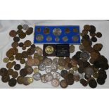 COINS 1953 10 COIN SET, MEDALLION & VARIOUS OTHER COINS