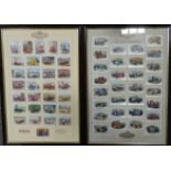 2 FRAMED CASTELLA CARD DISPLAYS