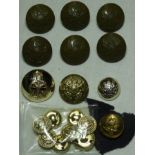 VARIOUS ARMY BUTTONS