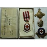 4 RED CROSS BADGES