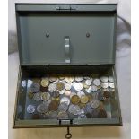 COINS WORLD IN CASH TIN