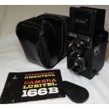 LUBITEL 166B TWIN LENS REFLEX MEDIUM FORMAT CAMERA IN CASE