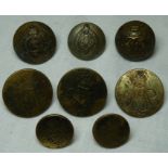 8 MILITARY BUTTONS