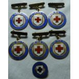 7 JUNIOR RED CROSS BADGES