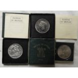 COINS 2X 1951 FESTIVAL OF BRITAIN CROWNS & 1X 1953