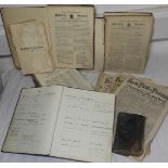 BOOKS 1883 LAUNCESTON JOURNAL 2 VOLS HIGHPARK MORWENSTOW REGISTER OF VISITORS & OTHER