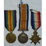 MEDALS WORLD WAR ONE TRIO TO 62320 PTE JC HAMLEY R.A.M.C