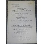1916 AUCTION PARTICULARS LAND IN CORNWALL & DEVON
