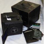 THE PRESSMAN PLATE CAMERA IN LEATHER BOX