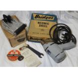 BRIDGES ELECTRIC DRILL & DELWAY FLOORBOARD TONGUE CUTTER