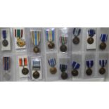 MEDALS 16 VARIOUS UN & OTHERS