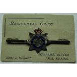 DEVONSHIRE REG'T STERLING SILVER BROOCH