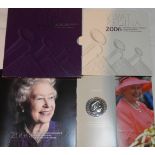 COINS 2006 PROOF £5 QUEENS 80th BIRTHDAY