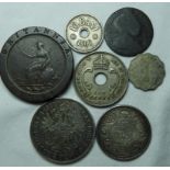 COINS 1887 AUSTRIA 2 FLORIN, 1916 INDIA ONE RUPEE & OTHERS