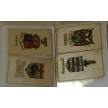 CIGARETTE CARDS SILK ARMS OF BRITISH EMPIRE & FLAGS