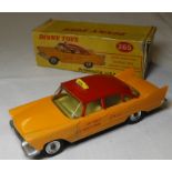 DINKY TOYS 265 PLYMOUTH USA TAXI YELLOW BOX