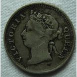 COINS 1891 HONGKONG 5 CENTS