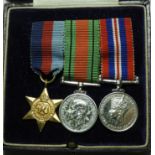 MILITARY MEDALS 3 MINIATURE