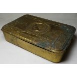 1914 BRASS CHRISTMAS BOX