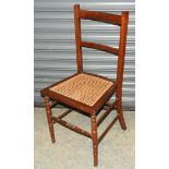 CANE SEAT BEDROOM CHAIR