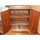 OAK 2 DRAWER STATIONERY CABINET