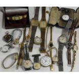 VARIOUS WRISTWATCHES & PARTS