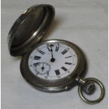 ANCAE 15 JEWEL SILVER 800 POCKET WATCH