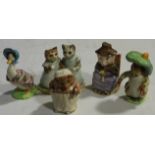 3 BESWICK & 2 ROYAL ALBERT BEATRIX POTTER FIGURES