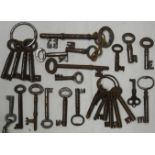 VARIOUS OLD KEYS