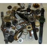 BAG OF VARIOUS WRISTWATCHES & PARTS