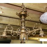 HEAVY METAL TRIPLE CEILING LIGHT FITTING