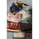 BOX VINTAGE HANDBAGS, GUCCI COMPACT & RETRO SUN GLASSES