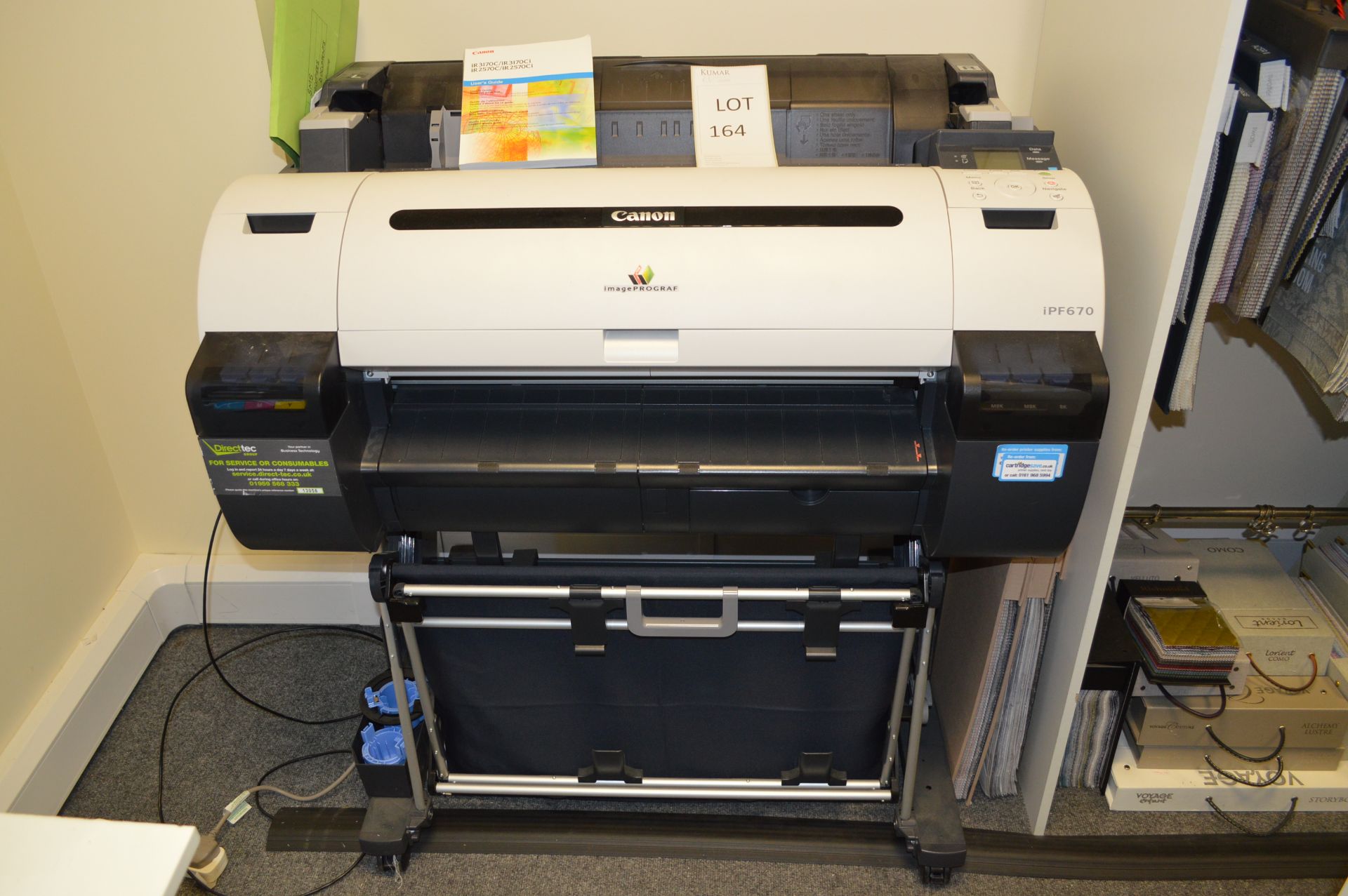 Canon Image Prograk IPF670 Serial No: BACR2117 (Please Note: item located in Andover SP11.