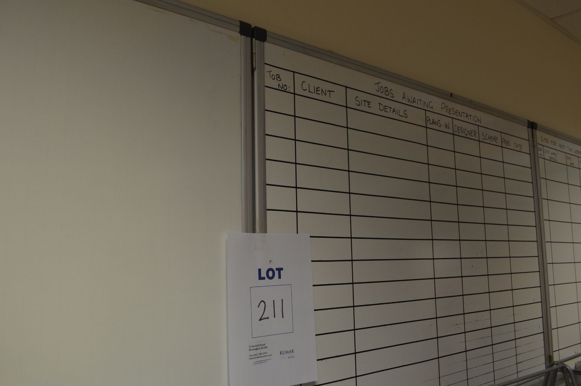 3: Office White Boards (Please Note: item located in Andover SP11. Collection by appointment on