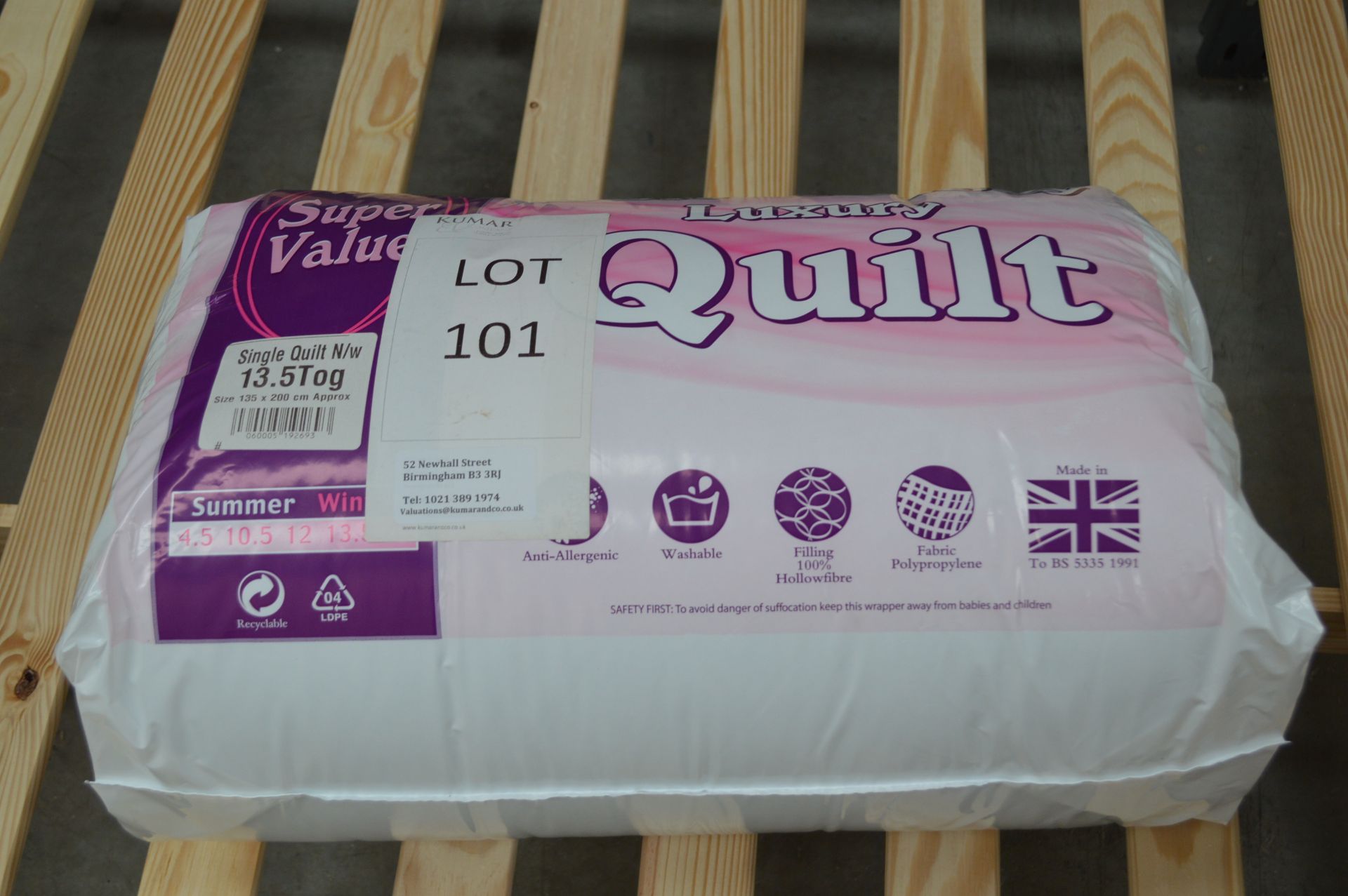 Approx 26: Soft & Cosy Luxury Single 13Tog Quilts (Please Note: item located in Andover SP11. - Image 2 of 7