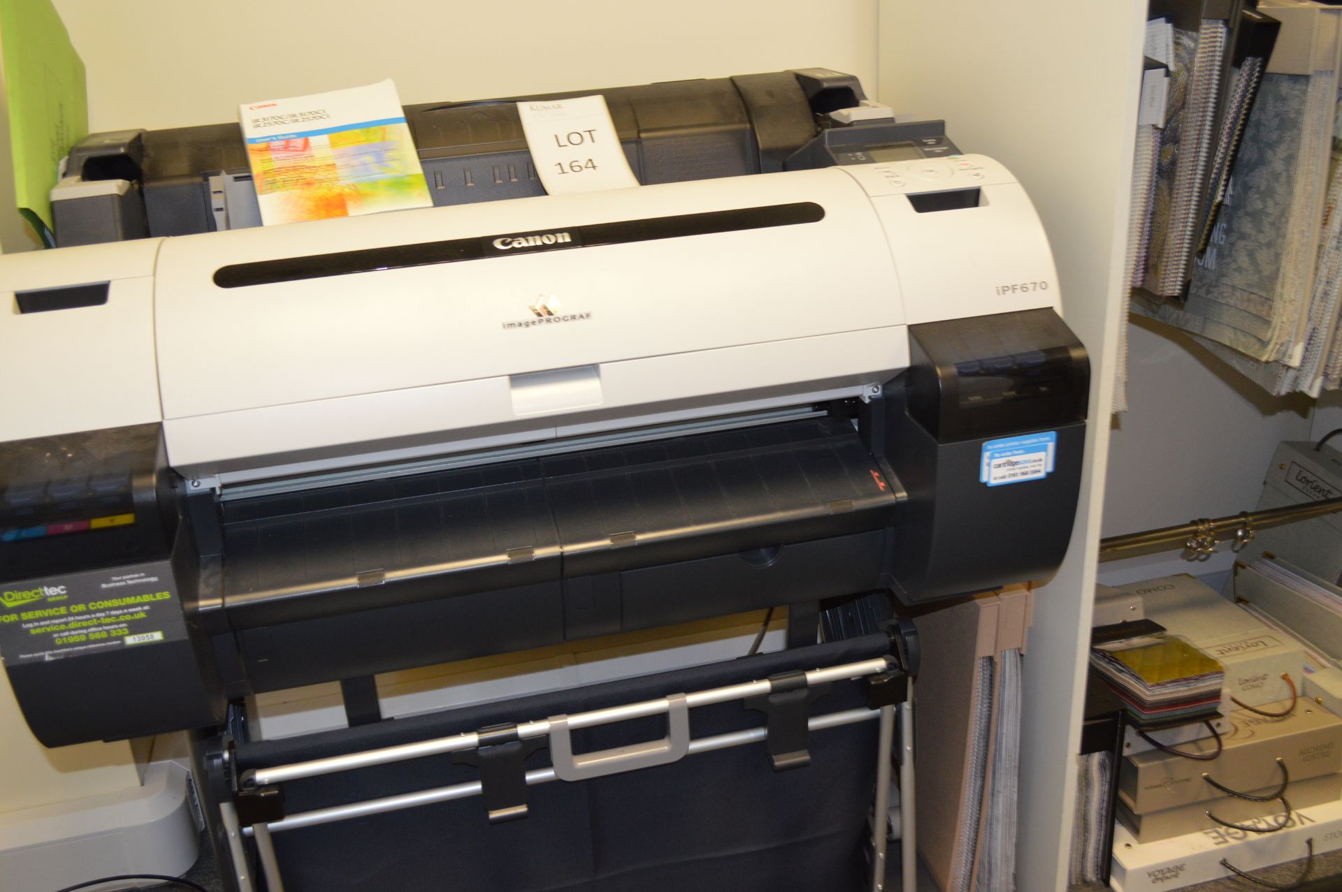 Canon Image Prograk IPF670 Serial No: BACR2117 (Please Note: item located in Andover SP11. - Image 5 of 8