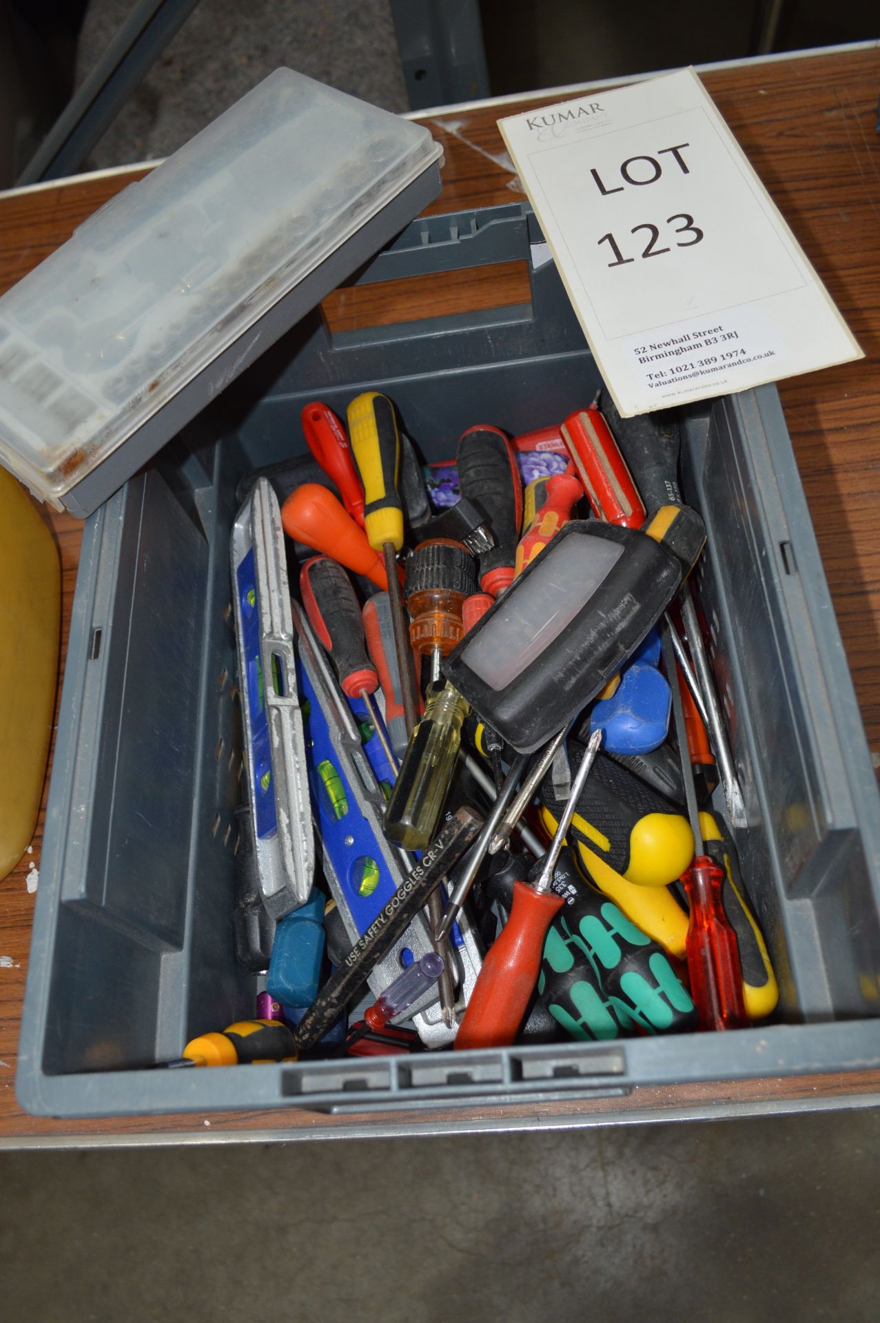 Box of Various Screwdrivers as shown (Please Note: item located in Andover SP11. Collection by