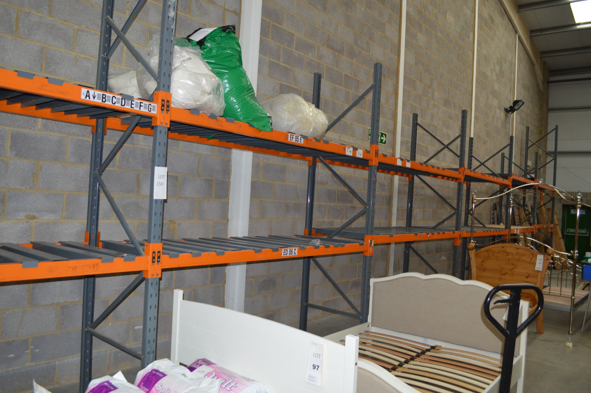 Dexion Boltless Pallet Racking comprising: 4: 4mtr Uprights 5: 3mtr Uprights 32: 2.7mtr Beams (