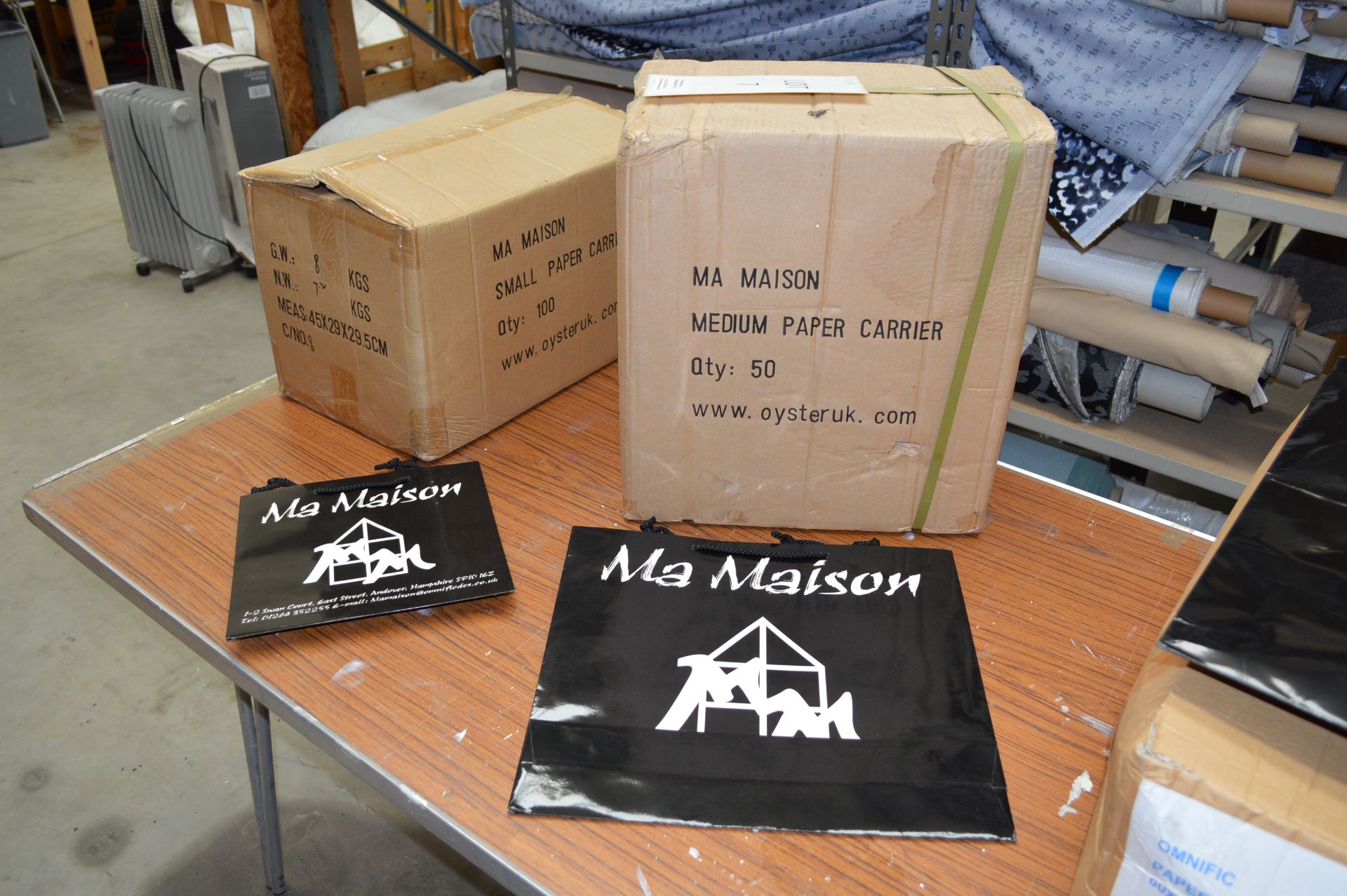 13 Boxes x 100 MA Maison Small Paper Carrier Bags Size: 454 x 29 x 29.5cm 2.5 Boxes Medium Paper - Bild 8 aus 9