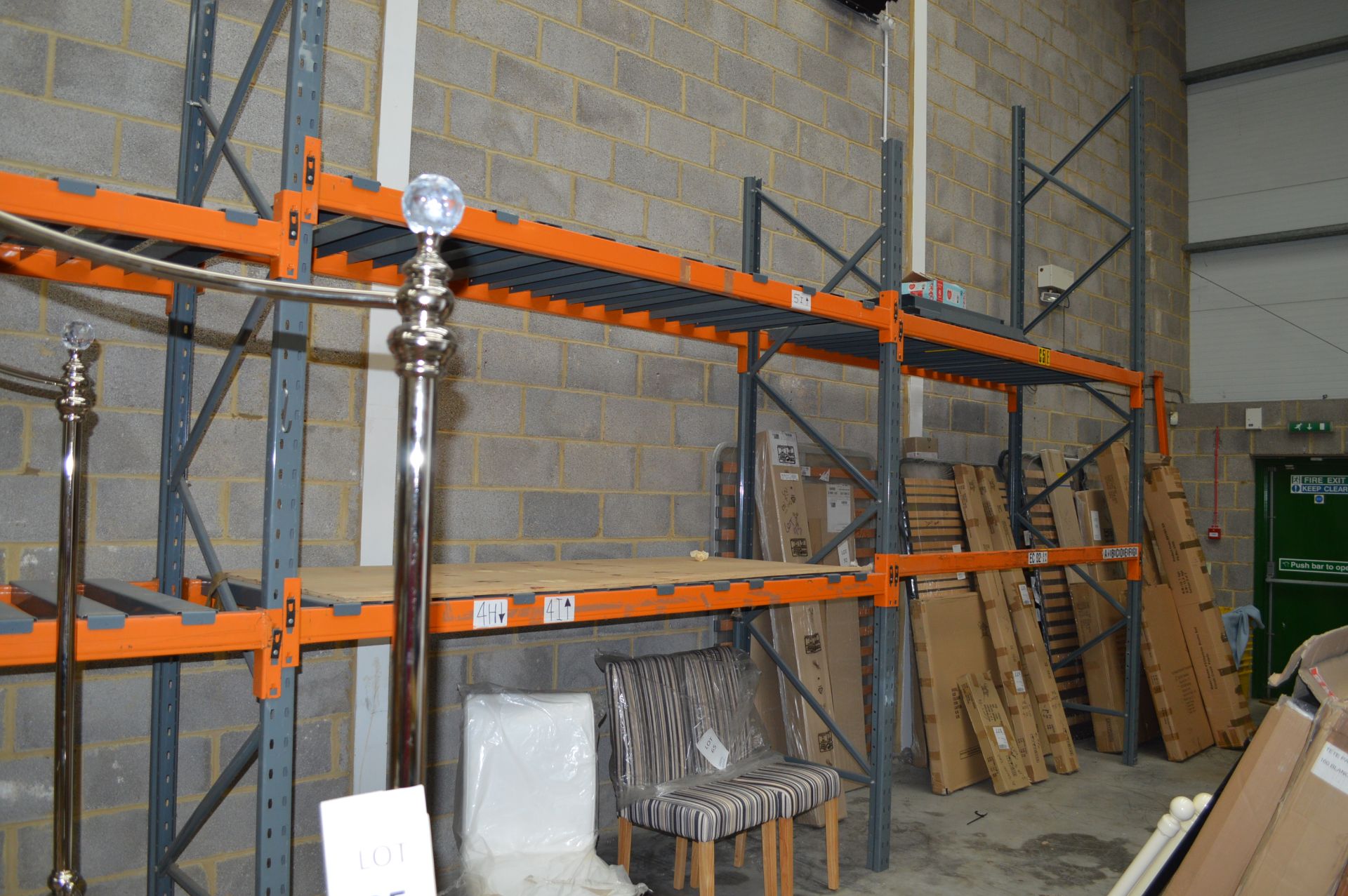 Dexion Boltless Pallet Racking comprising: 4: 4mtr Uprights 5: 3mtr Uprights 32: 2.7mtr Beams ( - Image 5 of 7