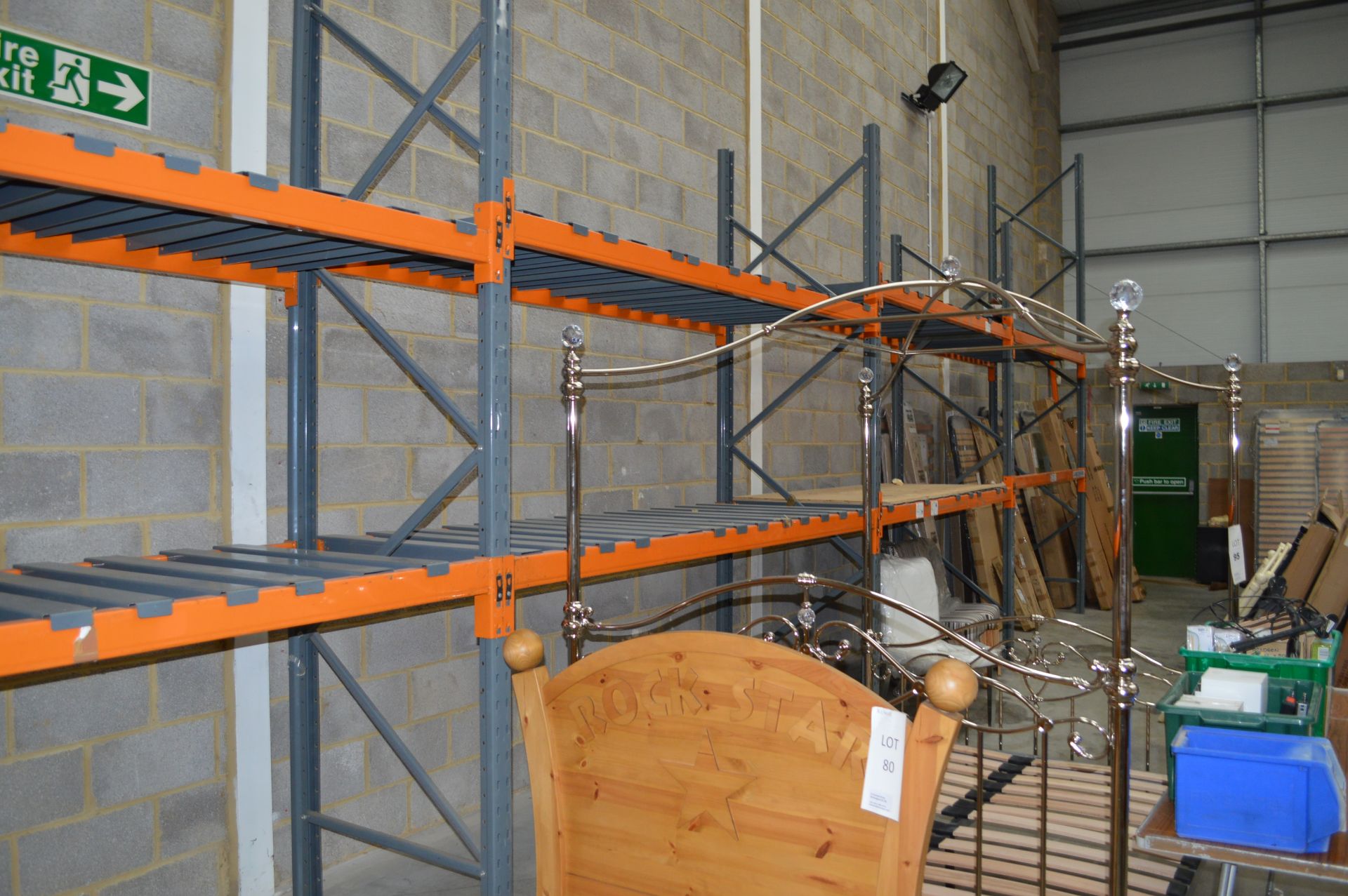 Dexion Boltless Pallet Racking comprising: 4: 4mtr Uprights 5: 3mtr Uprights 32: 2.7mtr Beams ( - Image 4 of 7