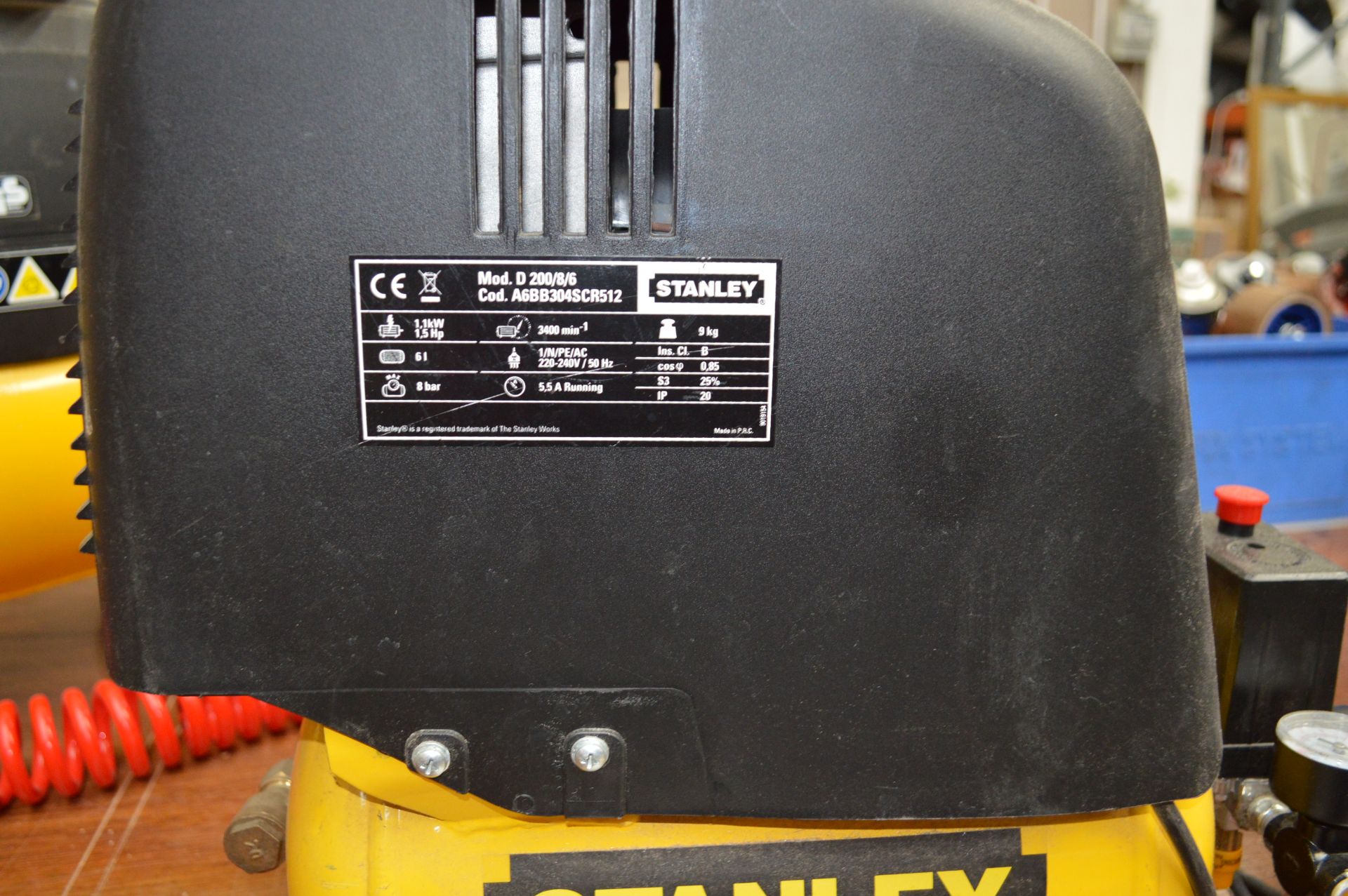 Stanley Compressor Model D200/8/6 (Please Note: item located in Andover SP11. Collection by - Image 2 of 6