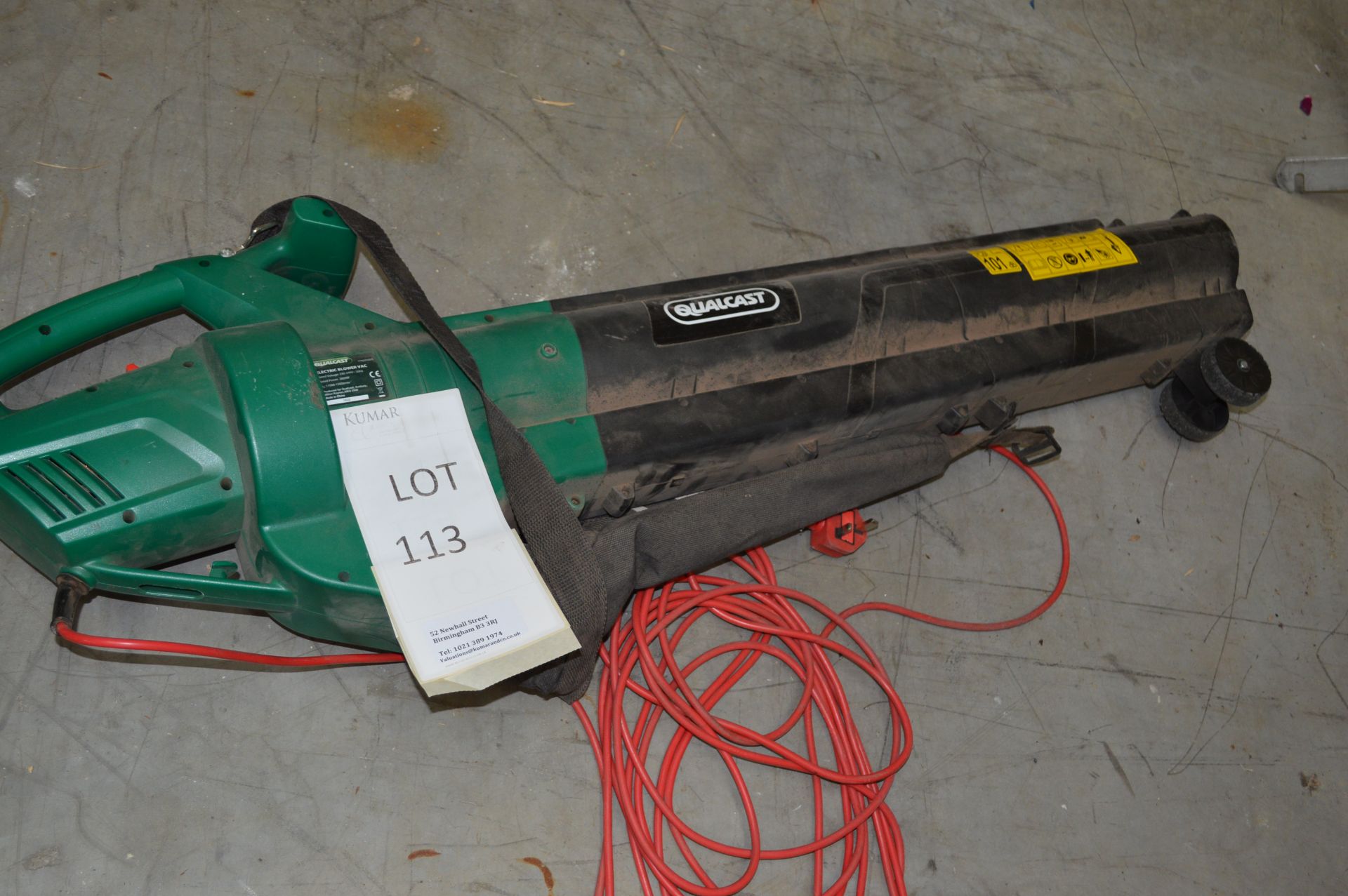 Qualcast Electric Blower Vac (Please Note: item located in Andover SP11. Collection by appointment