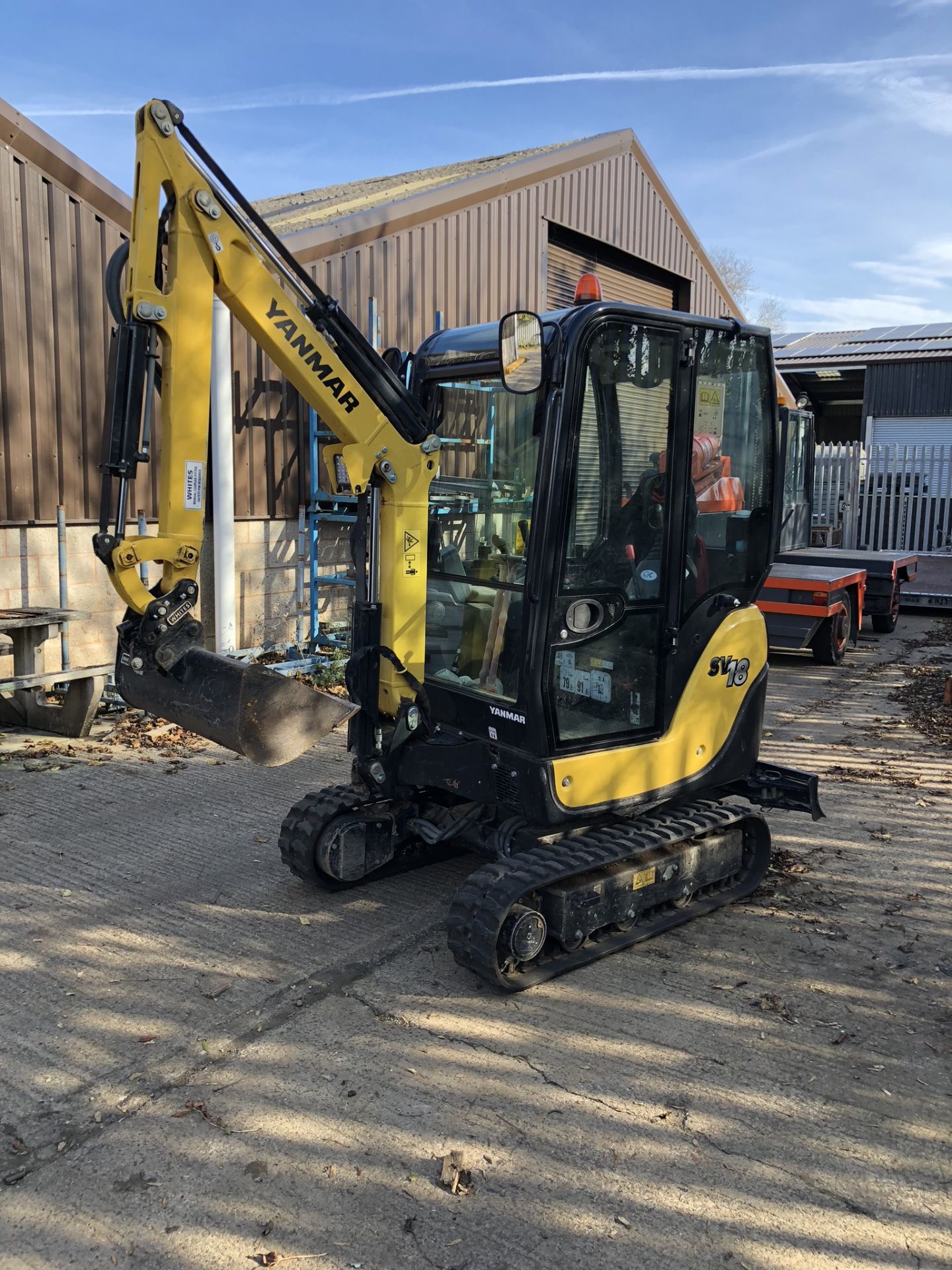 Yanmar SV18 CR Mini Excavator, Rubber Tracks, Serial No. G6127 (2017/10), with Quick Hitch