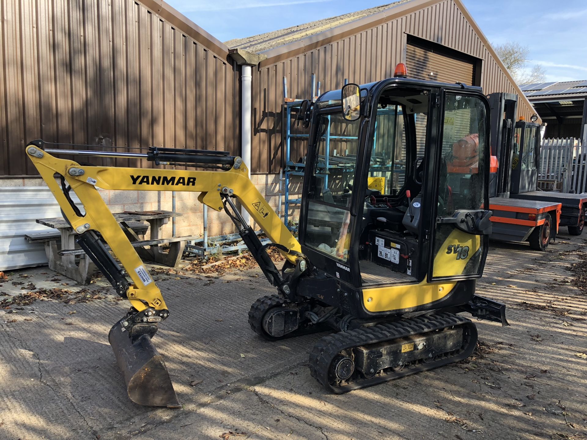 Yanmar SV18 CR Mini Excavator, Rubber Tracks, Serial No. G6127 (2017/10), with Quick Hitch - Image 23 of 33