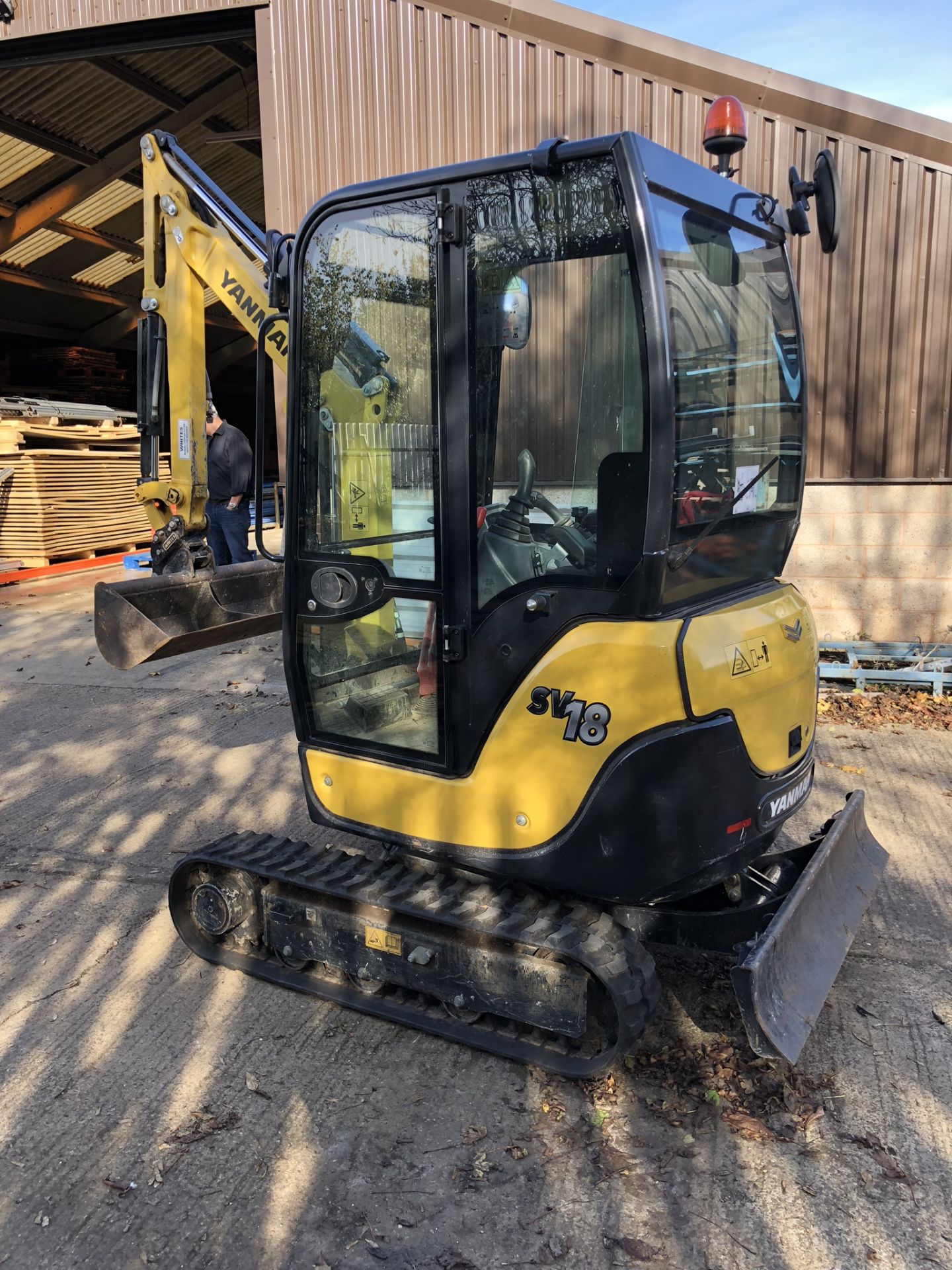 Yanmar SV18 CR Mini Excavator, Rubber Tracks, Serial No. G6127 (2017/10), with Quick Hitch - Image 8 of 33