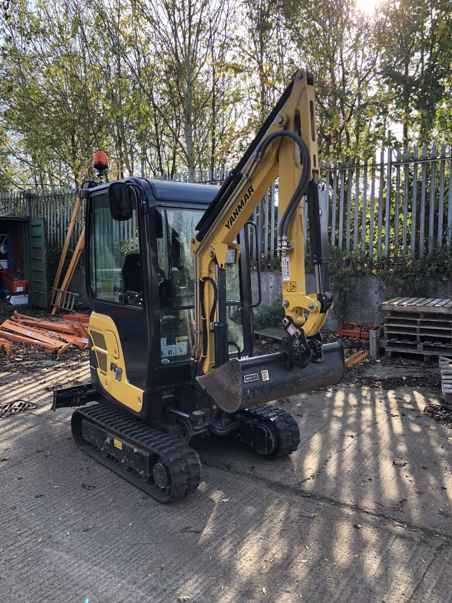 Yanmar SV18 CR Mini Excavator, Rubber Tracks, Serial No. G6127 (2017/10), with Quick Hitch - Image 4 of 33