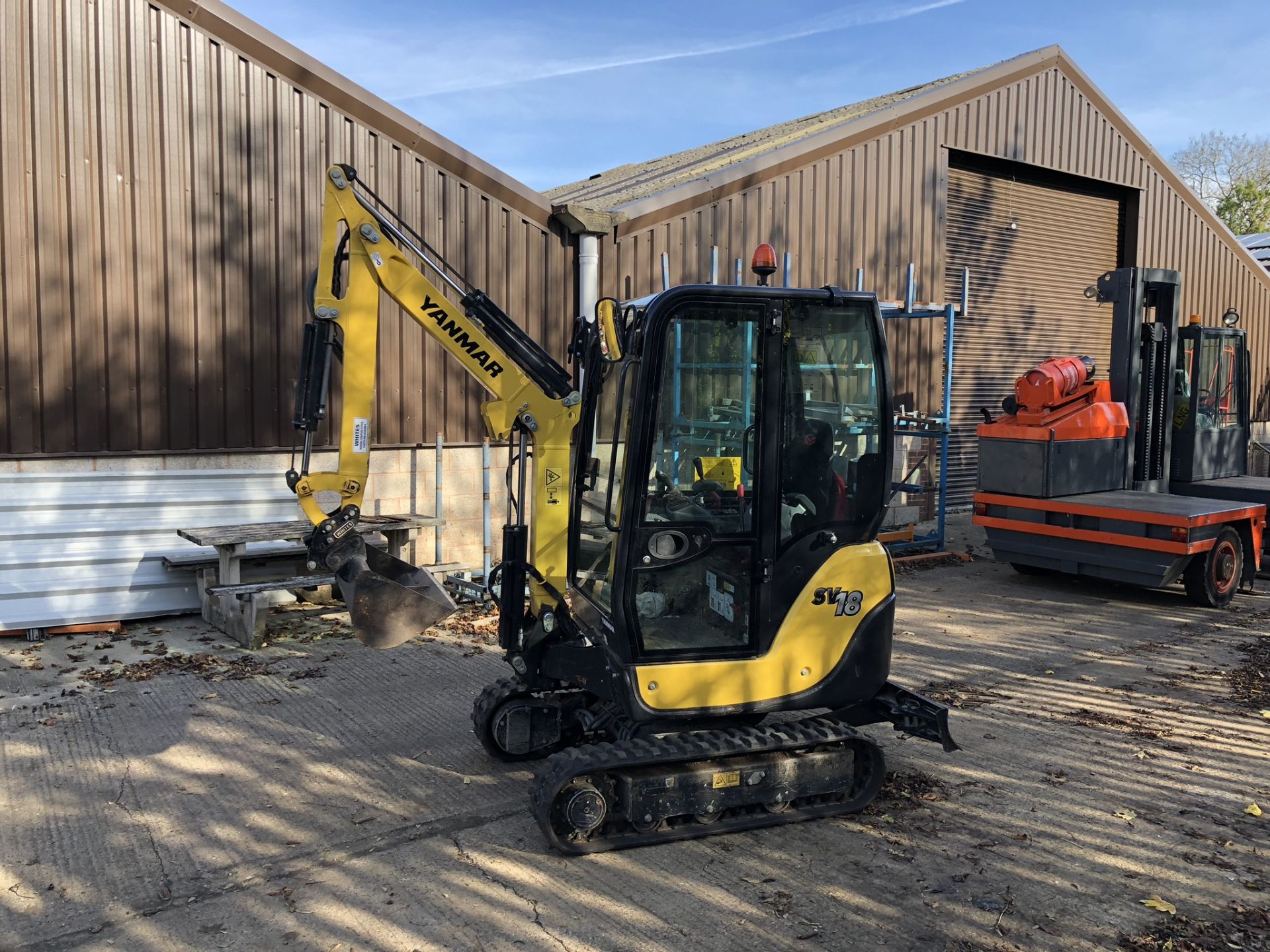 Yanmar SV18 CR Mini Excavator, Rubber Tracks, Serial No. G6127 (2017/10), with Quick Hitch - Image 2 of 33