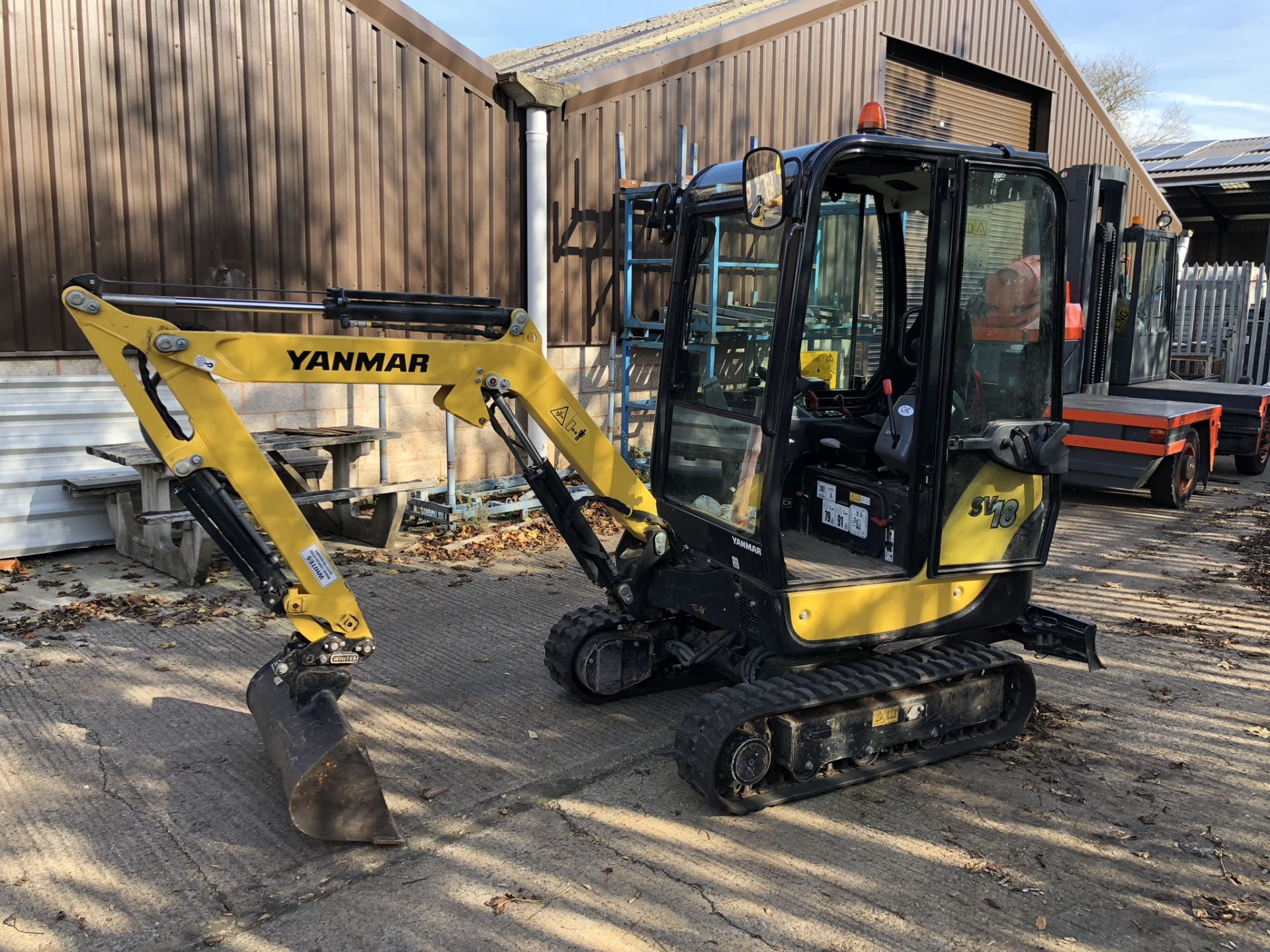 Yanmar SV18 CR Mini Excavator, Rubber Tracks, Serial No. G6127 (2017/10), with Quick Hitch - Image 22 of 33