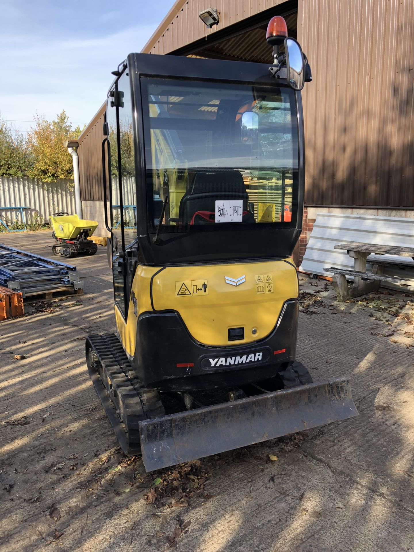 Yanmar SV18 CR Mini Excavator, Rubber Tracks, Serial No. G6127 (2017/10), with Quick Hitch - Image 7 of 33